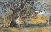 Samuel Palmer Oak Trees,Lullingstone Park oil painting artist
